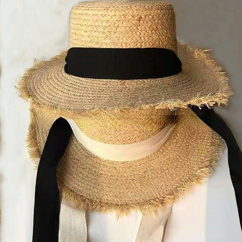 Japanse Schattige Raffia Gewev - Hat Floppy Wide recensie en prijs