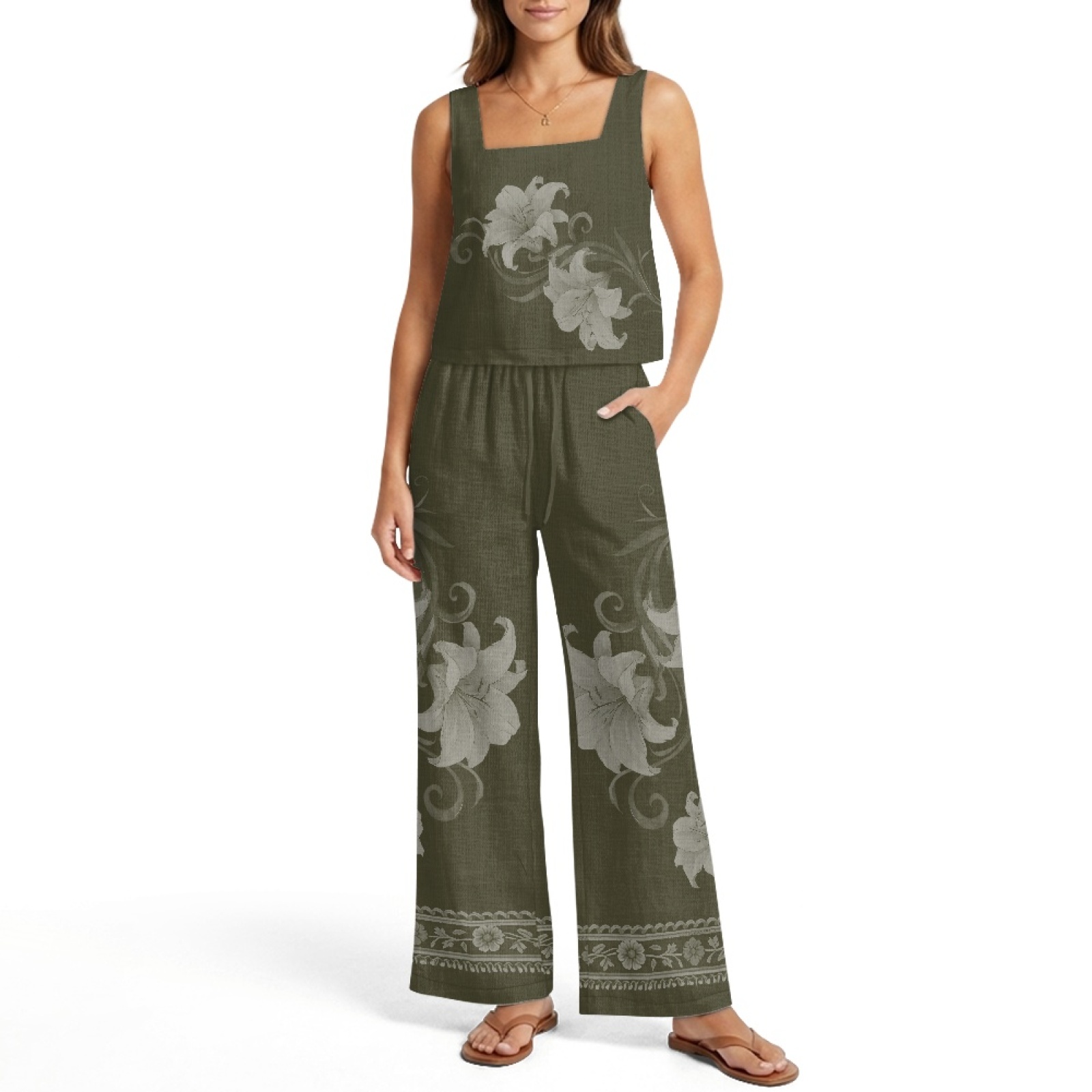 INSTANTARTS Dameslinnen vesten - Linen Pant Wide recensie en prijs